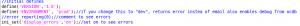 Error Display Enable