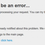 Internal server error occured