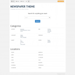 Newspaper theme