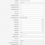 General settings